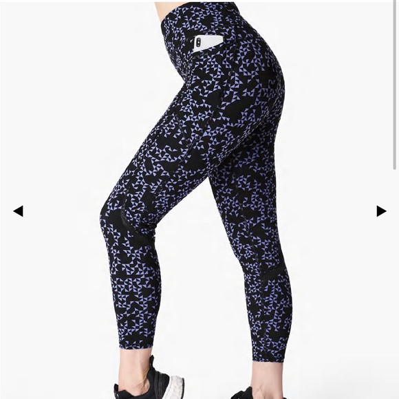 Sweaty Betty Zero Gravity 7/8 printed leggings, Size Medium - Picture 7 of 10